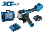 Аккум. углошлифмашина BULL CSG 1812-1 SR Xcase XLTpro 1x4 Ач БЕСЩЕТ, 125 мм, рег. об., 10 000 об/мин (Безредукторный тип, плав пуск, конст. эл., защита от перегруз. и перегрев.)