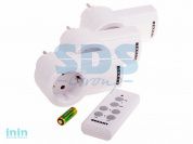 Розетка радиоуправляемая c пультом RX-003 (один пульт, три розетки) (REXANT)