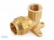 Колено вн. с креплением 32х1" латунное для ПЭ труб General Fittings