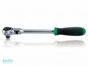 Трещотка 1/4" 72зуб. 155мм поворотная головка TOPTUL (CJLN0816)