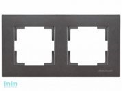 Рамка 2-ая горизонтальная дымчатая, RITA, MUTLUSAN