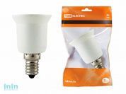 Переходник E14-E27, белый, TDM