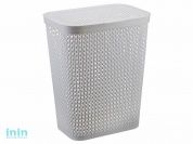 Корзина для белья ПИРУЛА 35л (смоки) (IDEA)