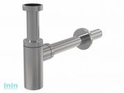 Сифон для умывальника D32 DESIGN, цельнометаллический, круглый Alcaplast (Сифон для умывальника D32, латунный с хромированным покрытием)