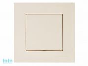 Выключатель двухполюсный (скрытый, винт. зажим) кремовый, RITA, MUTLUSAN (10 A, 250 V, IP 20)