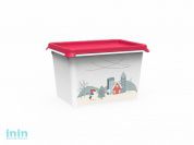 Емкость Christmas 2 л, роза, BEROSSI (Изд. из пластм. Размер 197 * 147 * 125 мм)