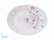 Тарелка обеденная стеклокерамическая, 250 мм, круглая, серия Пурпурное сияние, DIVA LA OPALA (Collection Classique)