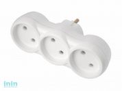 Разветвитель 3-местный (б/з, 16А, 250В) (трехместный Гарантийный срок:24 месяца) (BYLECTRICA)