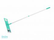 Швабра для пола с насадкой из микрофибры, бирюзовая, PERFECTO LINEA (Телескопическая рукоятка 67-120 см)