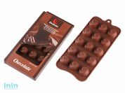 Форма силиконовая, прямоугольная на 15 элементов, 21 х 10.5 х 2 см, PERFECTO LINEA (Супер цена! форма для шоколадных конфет и леденцов)