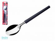 Набор ложек столовых, 3шт., серия MILLENIUN, черные, DI SOLLE (Длина: 196 мм, толщина: 0,8 мм. Прочная пластиковая ручка.)