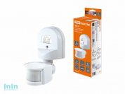 Датчик движения  настенный  ДДС-01 1100Вт, 5-480с, 2-12м, 5+Лк, 180гр, IP44, TDM
