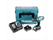 Аккум. ударная дрель-шуруповерт MAKITA LXT DHP 453 RTJ MAKPAC (18.0 В, 2 акк., 5.0 А/ч Li-Ion, 42 Нм, шурупы до 36 мм, сверление в металле до 13 мм)