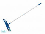 Швабра для пола с насадкой из микрофибры, синяя, PERFECTO LINEA (Телескопическая рукоятка 67-120 см)