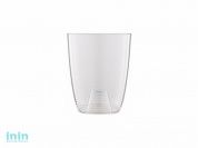 Кашпо для орхидей Mia 1,2 л, прозрачный, BEROSSI (Изделие из пластмассы. Литраж 1.2.   Размер 12,1 х 12,1 х 14,7 мм)