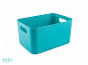 Корзина Joy, бирюза, BEROSSI (Изделие из пластмассы. Литраж 2.4 л  Размер 228 x 158 x 121 мм)
