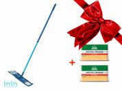 Швабра для пола, Румба (43-391011), PERFECTO LINEA + Губка кухонная 2 уп. (4137DI) (Промо)