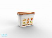 Контейнер Good day, 1 л, мандарин, BEROSSI (Изделие из пластмассы.   Размер 160 х 101 х 123 мм)