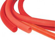 Кожух гофрированный. Пешель 32 мм для трубы 25 мм красный