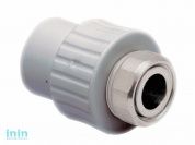 Муфта ПП с накидной гайкой 25х3/4" РосТурПласт 