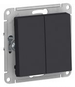 Выключатель 2-клавишный Schneider Electric Atlas Design ATN001051