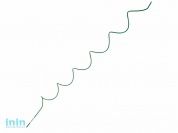 Подставка под цветы спиральная, 1,2 м, ОСТРОВ КОМФОРТА