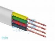 Кабель телефонный ШТЛП 4 жилы CCA белый (бухта 100 м) REXANT