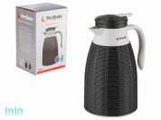 Кофейник (кофе пот) вакуумный, 1 л, Rattan (Ротанг), серый, PERFECTO LINEA (Кувшин-термос в индивидуальной упаковке)