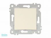 Выключатель 1-клав. (скрытый, без рамки, пруж. зажим) кремовый, RITA, MUTLUSAN (10 A, 250 V, IP 20)