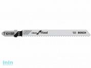 Пилка лобз. по дереву T101BR (1 шт.) BOSCH (пропил прямой, тонкий, аккуратный и чистый рез)