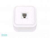 Розетка 1-ая телефонная (открытая) белая, Пралеска, BYLECTRICA (телефонная четырехконтактная открытой установки Гарантийный срок:24 месяца)