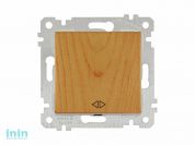 Выключатель промежуточный многопозиционный (скрытый, без рамки, пруж. зажим) дуб, RITA, MUTLUSAN (10 A, 250 V, IP 20   перекрестный  (промежуточный))