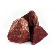Камни для бани малиновый кварцит колотый фр. 70-140 мм 20кг