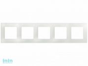 Рамка 5-местная белая, Etika, Legrand (ETIKA - РАМКА 5 ПОСТОВ (БЕЛАЯ))