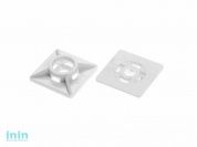 Площадка для хомута-стяжки 27х27 мм белая (50 шт в пласт. конт.) STARFIX