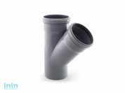 Тройник для внутренней канализации 110/110х45 РосТурПласт (Тройник 110х110х45)