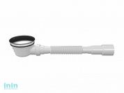 Сифон для душевого поддона выпуск 110 мм, выход гибкая труба 1 1/2" - 40/50мм, NOVA