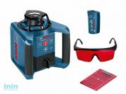 Нивелир лазерный ротационный BOSCH GRL 250 HV в кейсе (проекция: 1 плоскость 360°, точка, до 250 м, +/- 0.10 мм/м, резьба 5/8")