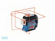 Нивелир лазерный линейный BOSCH GLL 3-80 C c аккумулятором L-BOXX (проекция: 3 плоскости 360°, до 120 м, +/- 0.20 мм/м, резьба 1/4, 5/8")