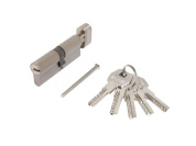 Евроцилиндр с вертушкой Стандарт MAX 80-5K SN (перф.ключ, 5ключей, Длина цилиндра 80 (35*10*35))