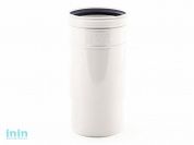 Компенсационный патрубок для малошумной канализации, белый d 110 РосТурПласт