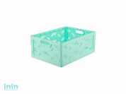 Корзина Flavia 320х240х130, мята, BEROSSI (Изд. из пластм. Размер 320 х 240 х 130 мм (в собранном виде), 580 х 500 х 16 мм (в разложенном виде))