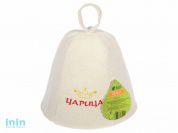 Шапка для бани, "Царица", "Банные штучки" из войлока (БАННЫЕ ШТУЧКИ)