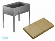 Мангал "Эконом" без шампуров (400x250x400мм, толщ. 0.5мм) в коробке (Рубин-7)