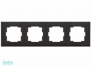 Рамка 4-ая горизонтальная черная, RITA, MUTLUSAN