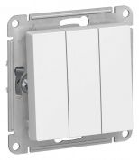 Выключатель 3-клавишный Schneider Atlas Design, ATN000131