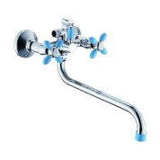 Смеситель Эверест B22-071D (синий/хром)