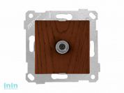 Розетка телевиз. 1-ая (скрытая, без рамки, с/з, 11dB, переходная) орех, RITA, MUTLUSAN