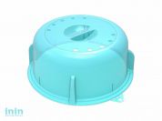 Крышка для СВЧ Express (Экспресс), 264 мм, мята полупрозрачный, BEROSSI (Изделие из пластмассы. Размер 282 х 264 х 105 мм)