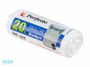 Пакеты для мусора Standard, 20 л, 30 шт., белые, PERFECTO LINEA (Размер: 50 х 40 см (7 мкм).)